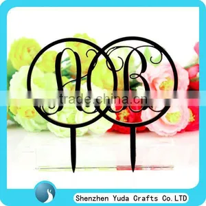 Fashionable Design Acrylic Laser Cutting Cake Decoration Flowers Topper Cake Accessories Love for Wedding Birthday Party thumbnail-1