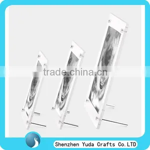 Hot Sale New Sexy Desktop Acrylic Photo Frame With Screw Slanted Back Picture Frame Cheap thumbnail-1