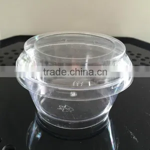 130ml Resistant Baked Plastic Pudding Cup With Lid thumbnail-1