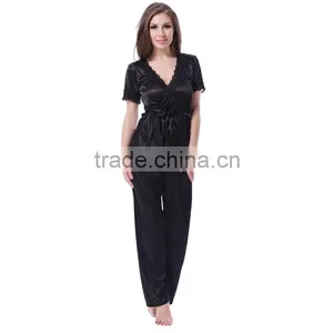 China Factory Price No MOQ Sleepwear Woman Pajamas thumbnail-4