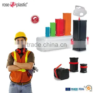 Round Square Plastic Block Tubes Packaging for Hardware Fitting BK thumbnail-3