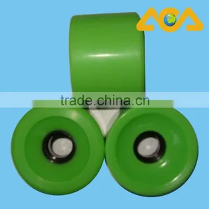 78mm 85A Green and Yellow Longboard Wheels thumbnail-1