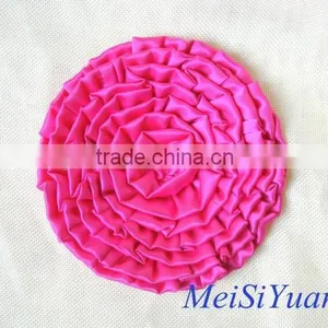 Supply Decorative Handmade Satin Ribbon Flowers Giant Layer Trim Flower Hat and Garment Accessories thumbnail-3
