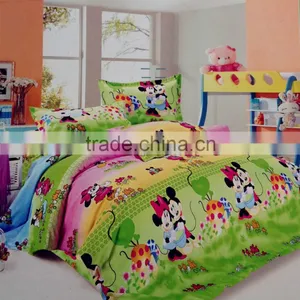 100% Microfiber Polyester Cartoon Pattern Printed Wrinkle Free Peach Skin Comforter Sets thumbnail-1