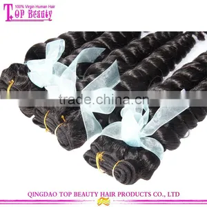 Qingdao High Quality and Cheap 100% Virgin Indian Remy Hair Loose Wave Human Hair Weaving thumbnail-3