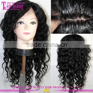 2016 Super Quality Silk Top Glueless Wig Color #1 Body Wave Silk Top Wig thumbnail-1