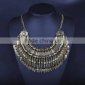 Anti Gold Silver Plated Vintage Necklace Boho Jewellery thumbnail-1