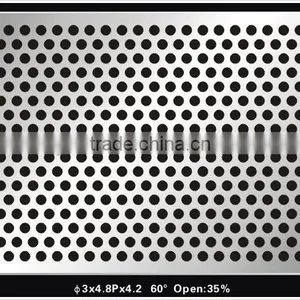 Punching Perforated Metal Sheet With Stainless Steel and Galvanized Finish, Round Hole thumbnail-1