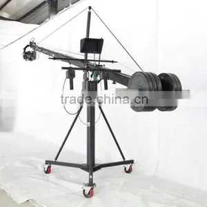 Factory Supply Professional LMS 12m Triangle Jimmy Jib Crane for 15kg Video Camera thumbnail-3