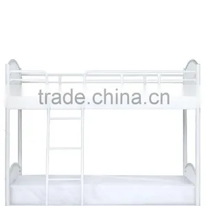 White Convertible Bunk Bed School Furniture thumbnail-3