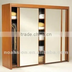 Modern Sliding Doors Melamine Faced Particle Board & MDF Badroom Wardrobe W-10 thumbnail-1