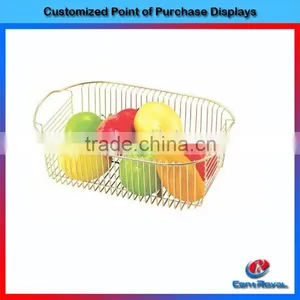 2015 New Product Chrome Plated Metal Wire Hanging Fruit Basket thumbnail-1