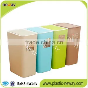Waterproof and Durable Fancy Design Plastic Trash Can thumbnail-5