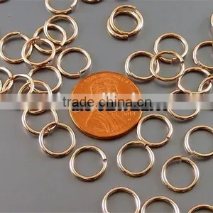 Rose Gold Plated Stainless Steel Hoop Jewelry Charms thumbnail-2