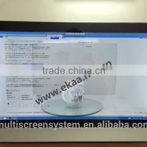 EKAA 65inch TFT Indoor Advertising Player Lcd Monitor Transparent Screen thumbnail-1