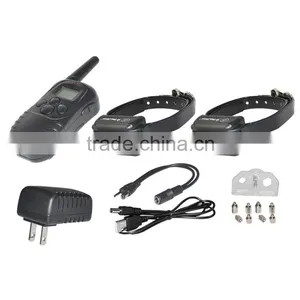 Petrainer PET998DB-BL2 300M Shock Collar For Aggressive Dogs With Back Light Remote For 2 Dogs thumbnail-4