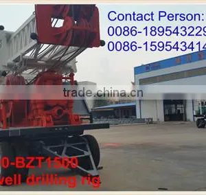 1500 Meters Water Well Drilling Machinery BZT1500 thumbnail-1