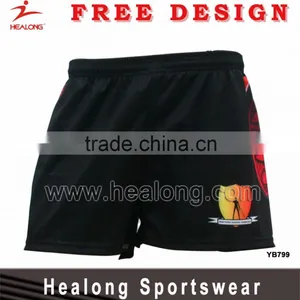 Hot Sales Cheap Custom Subliamation Man's Sportswear Rugby Shorts Jersey thumbnail-1