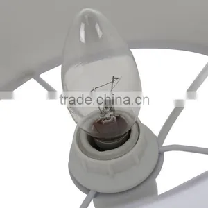 Modern Round Living Room Desk Lamp Metal Body With Fabric Lampshade Bedroom Table Lamp thumbnail-5