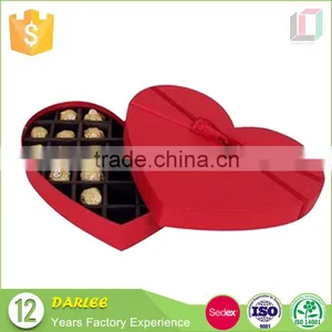 Recyclable Christmas Decorations Paperboard Heart Shape Chocolate Packaging Box thumbnail-1