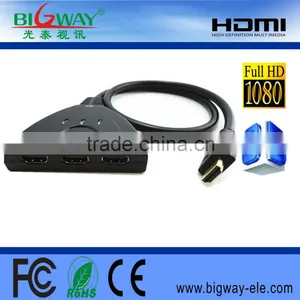NEW HDMI Switcher 3x1 With 50cm Pigtail HDMI Cable thumbnail-1