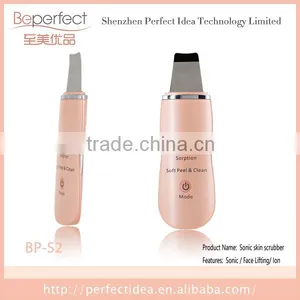 BPS2 Portable 24khz Ultrasound Facial Pelling Microdermoabrasion Skin Scruber for Face Clean and Face Lift Rechargeable Home thumbnail-2