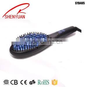 Most Popular Top Star LED Flat Iron Electric Hair Straightening Brush thumbnail-3