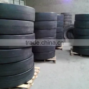 Hydraulic Container Load Solid Tyre for Truck Trailer Used in Stations Docks Tire 1000-20 thumbnail-3