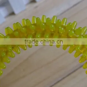 Yellow Pet Dental Care Ring,dog Toy thumbnail-5