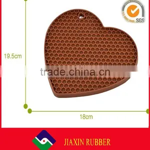 Heart Shapes Silicone Coffee Table Placemat f, Heat Resistant Placemats thumbnail-4