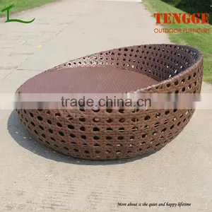 YH-8169 Rattan Wicker Sun Lounger Outdoor Rattan Sunbed thumbnail-2