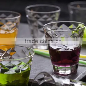 278ml Old Fashion Emboss Glass Cup Glass Juice Cup thumbnail-3