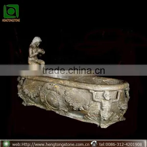 Freestanding Marble Stone Bath Tub With High Quality thumbnail-1