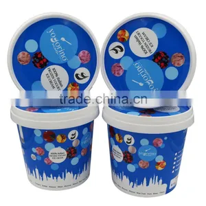OEM IML Plastic Disposable Food Container,Ice Cream Containers Quart Packaging thumbnail-2