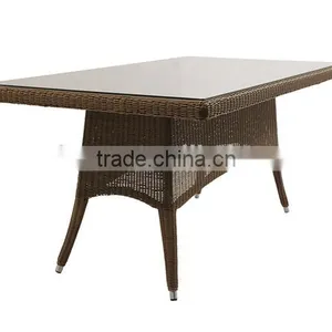 2017 Trade Assurance High Quality Laguna Outdoor Poly Round Rattan Wicker Garden Table Furniture thumbnail-1