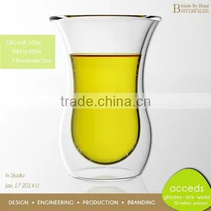 Unique Wholesale Novelty Glass Pyrex Double Wall Arabic Cup thumbnail-1