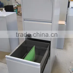 Steel Metal 4 Drawer Vertical Filing Cabinet File Box A4 Hanging Cabinet thumbnail-1