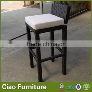 High Top Indoor Bar Chairs Rattan Furniture thumbnail-4