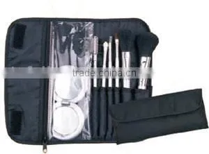 Cosmetic Brush Set With Puff thumbnail-1
