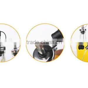 2016 Hot Selling Unique Glass Oil Bottle and Spice Jar Cruet Set With Coating thumbnail-3