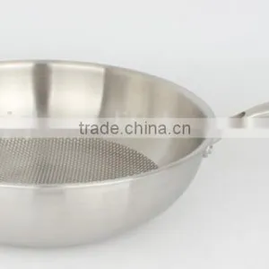 SS18/8 Food Grade Frying Pan/fry Pan thumbnail-3