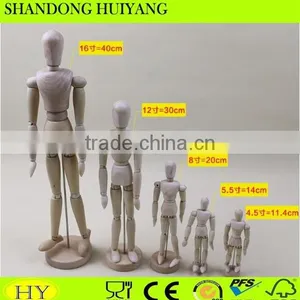 Fashion Design Handmade Wooden Mannequin With Movable Joints Wooden Puppet thumbnail-1