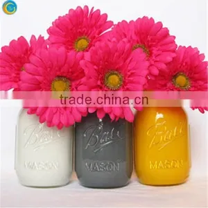 Pink and Purple Painted Mason Jar thumbnail-3