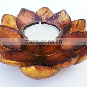 Buddha Lotus Incense Votive T-light Candle Holder Flower thumbnail-2