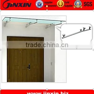 JINXIN Excelent Quality With Competitive Price Stainless Steel Glass Canopy thumbnail-5