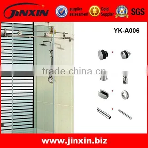 Home Decor Folding Sliding Glass Shower Door/Frosted Glass Bathroom Door thumbnail-1