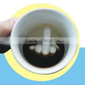 Creative Funny Middle Finger Mug thumbnail-1