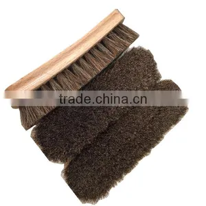 Beech Wooden Base Horse Hair Shoe Brush thumbnail-1