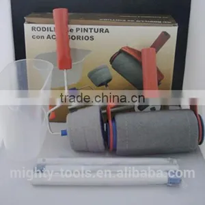 New Come Fabric Plastic Handle Paint Roller Brush Set thumbnail-5