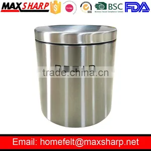 Oval Stainless Steel Bread Bin thumbnail-1